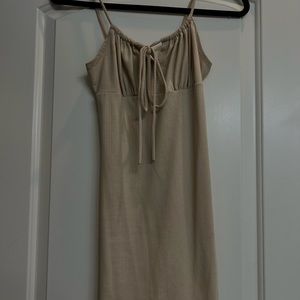 tie front bodycon dress